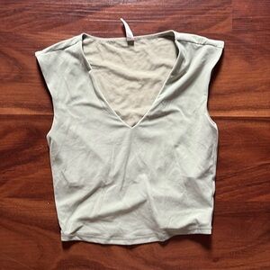 Athleta women’s teal workout top size S petite